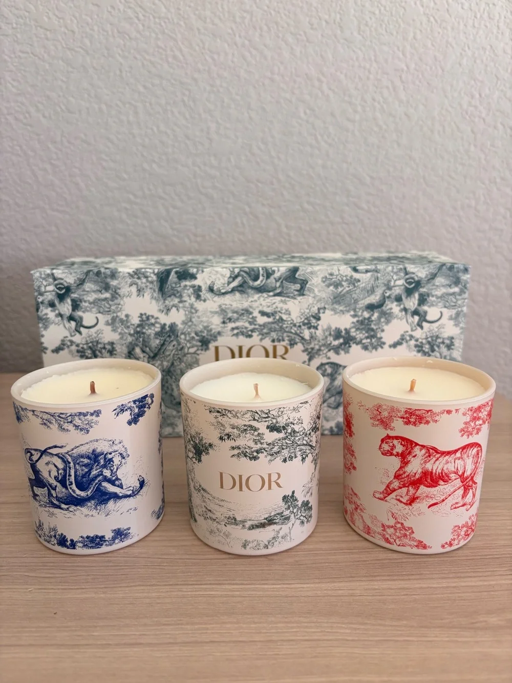 Dior Toile de Jouy Scented Candle Set of 3